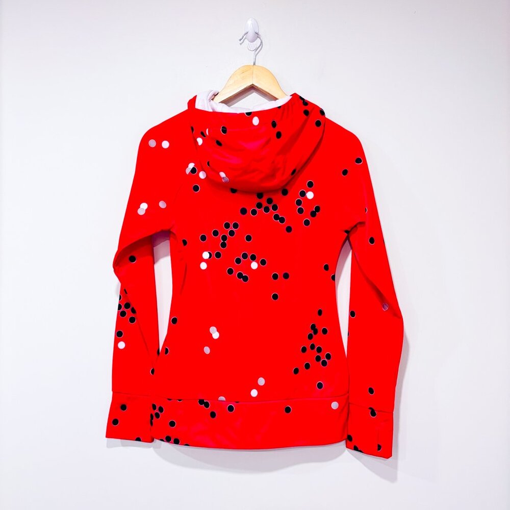 BENCH x Miss Pink Red Polka Dot Zip Hoodie | Casual Streetwear | Medium * - Picture 2 of 9